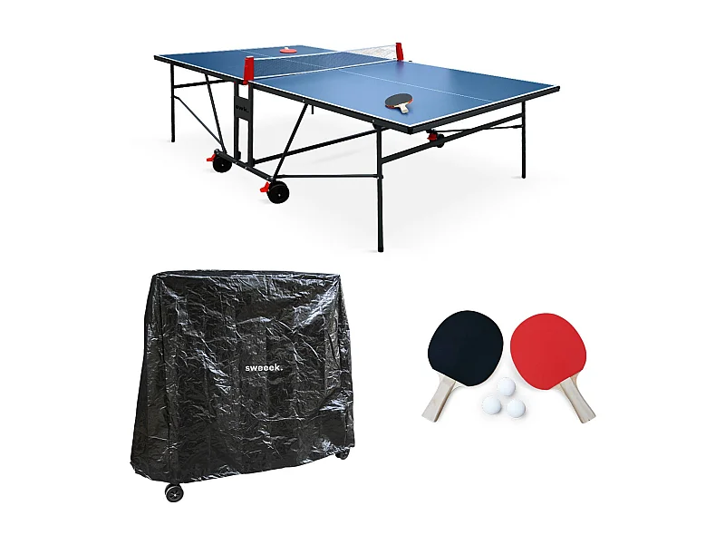 Tavolo da ping pong per interni 274cm con 2 racchette e 3 palline +