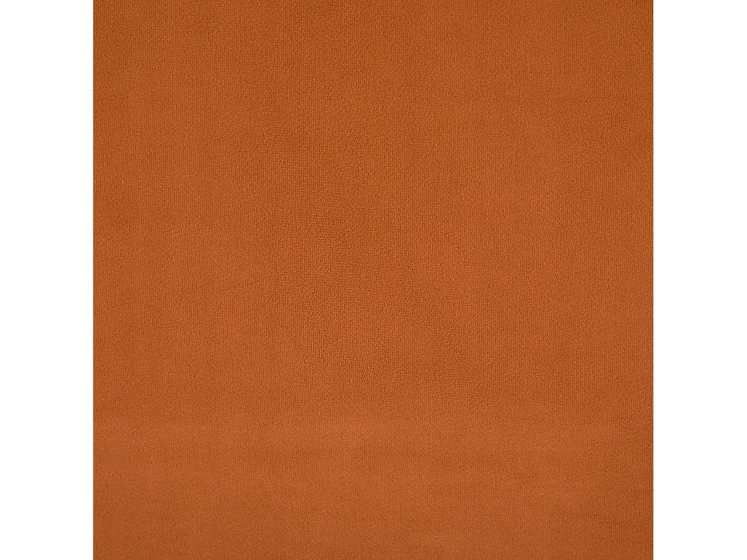 Fauteuil scandinave bois d'hévéa teinté noyer et tissu velours terracotta