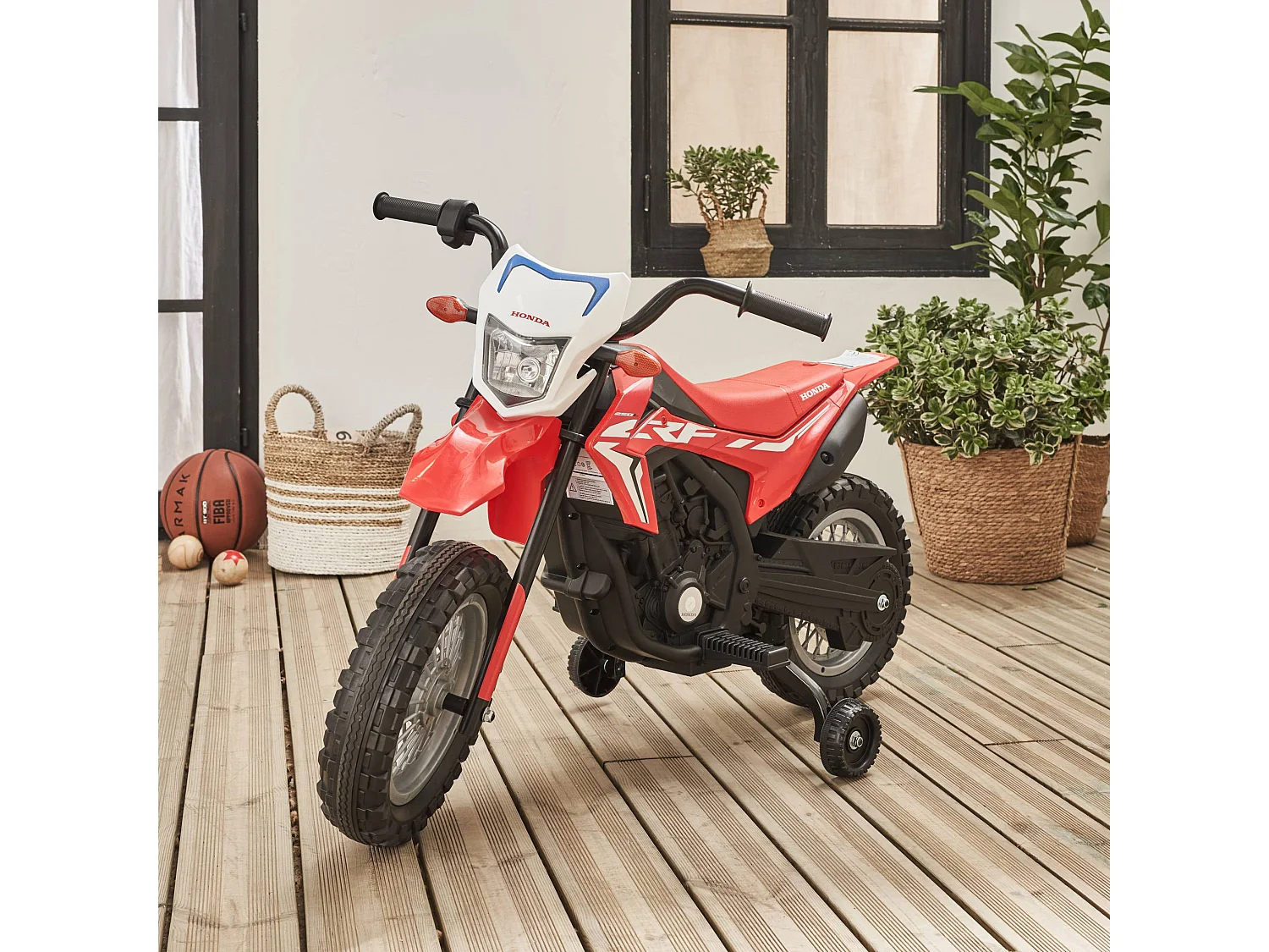 Moto électrique enfant Honda 6V. rouge. 1 place