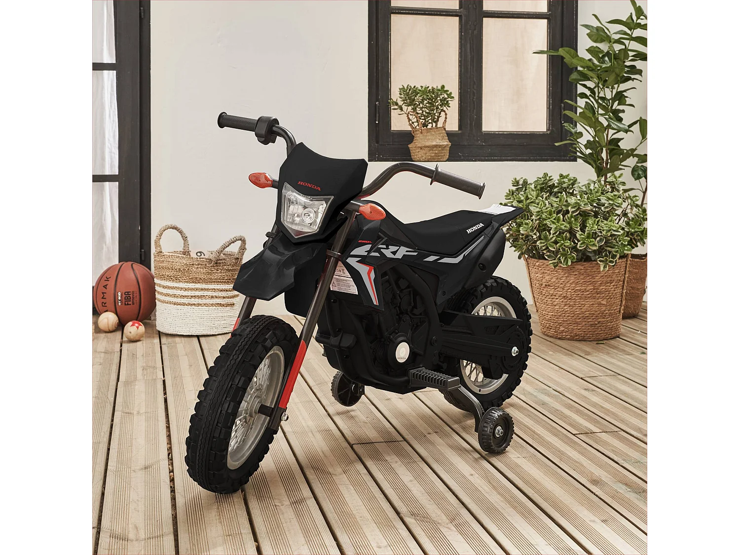 Moto électrique enfant Honda 6V. noire. 1 place