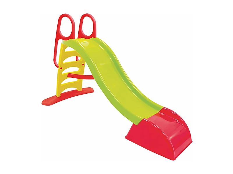 Grande scivolo con collegamento acqua, 180cm, verde, rosso e giallo