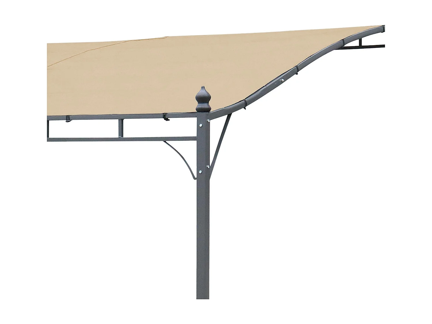 Techo de lona para pérgola brestum 3x2.5m beige