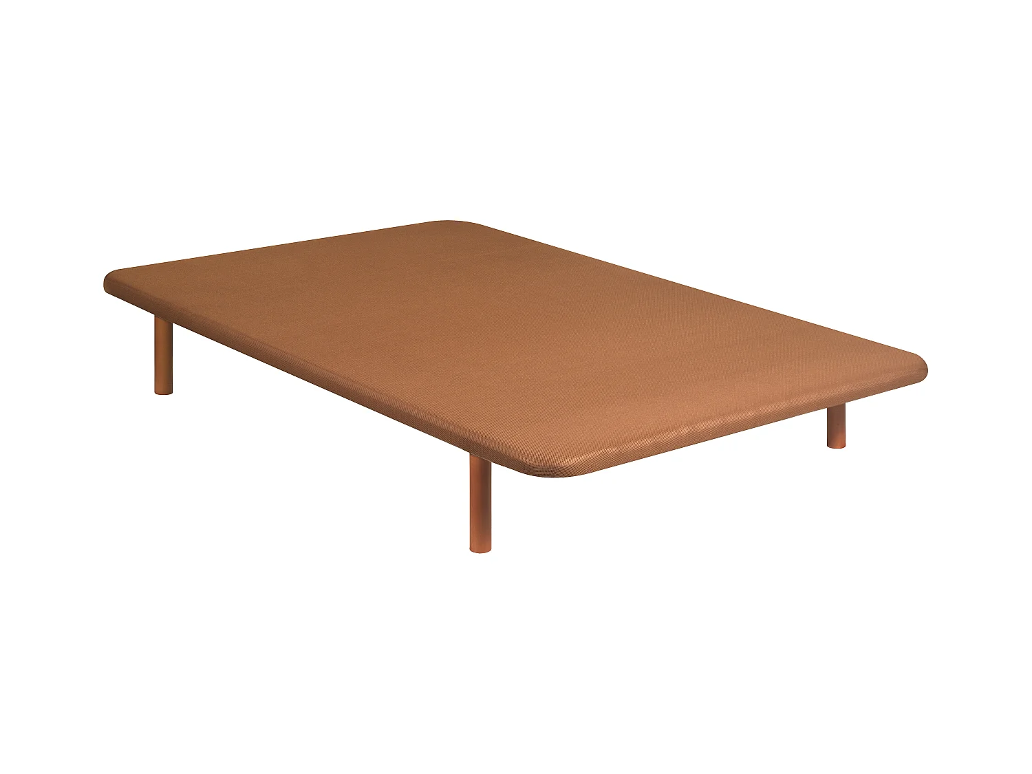 Base tapizada, estructura reforzada, alta durabilidad, 4 patas 90x200