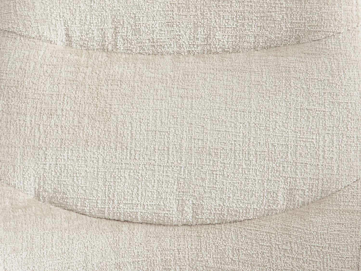 Lot de 6 chaises avec accoudoirs en tissu texturé et métal noir - Crème - JENANE