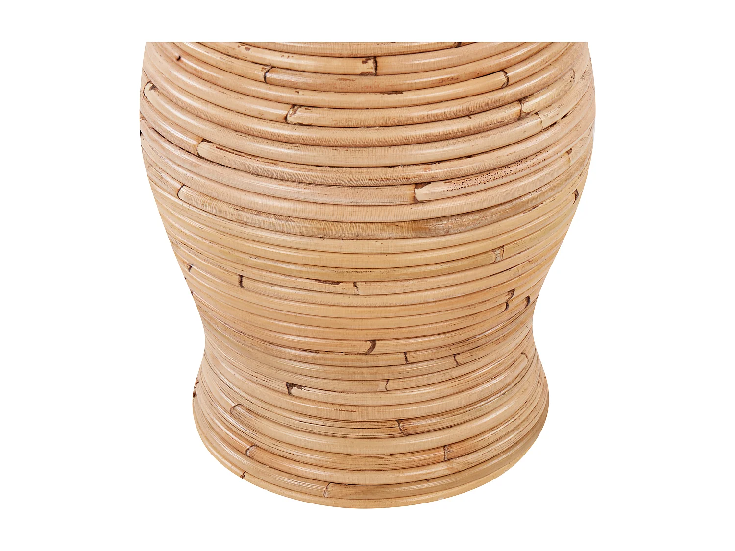 Wazon dekoracyjny TRINISA Rattan 50 cm Naturalny