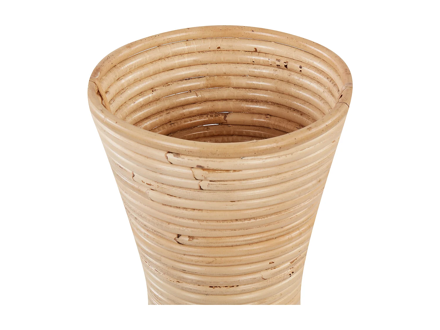 Jarrón decorativo TRINISA Ratán 50 cm Natural