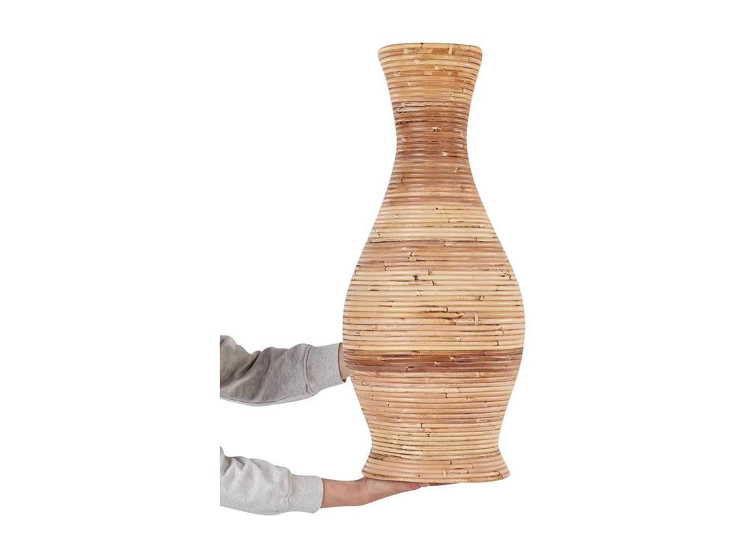 Vase décoratif TRINISA Rotin 70 cm Naturel