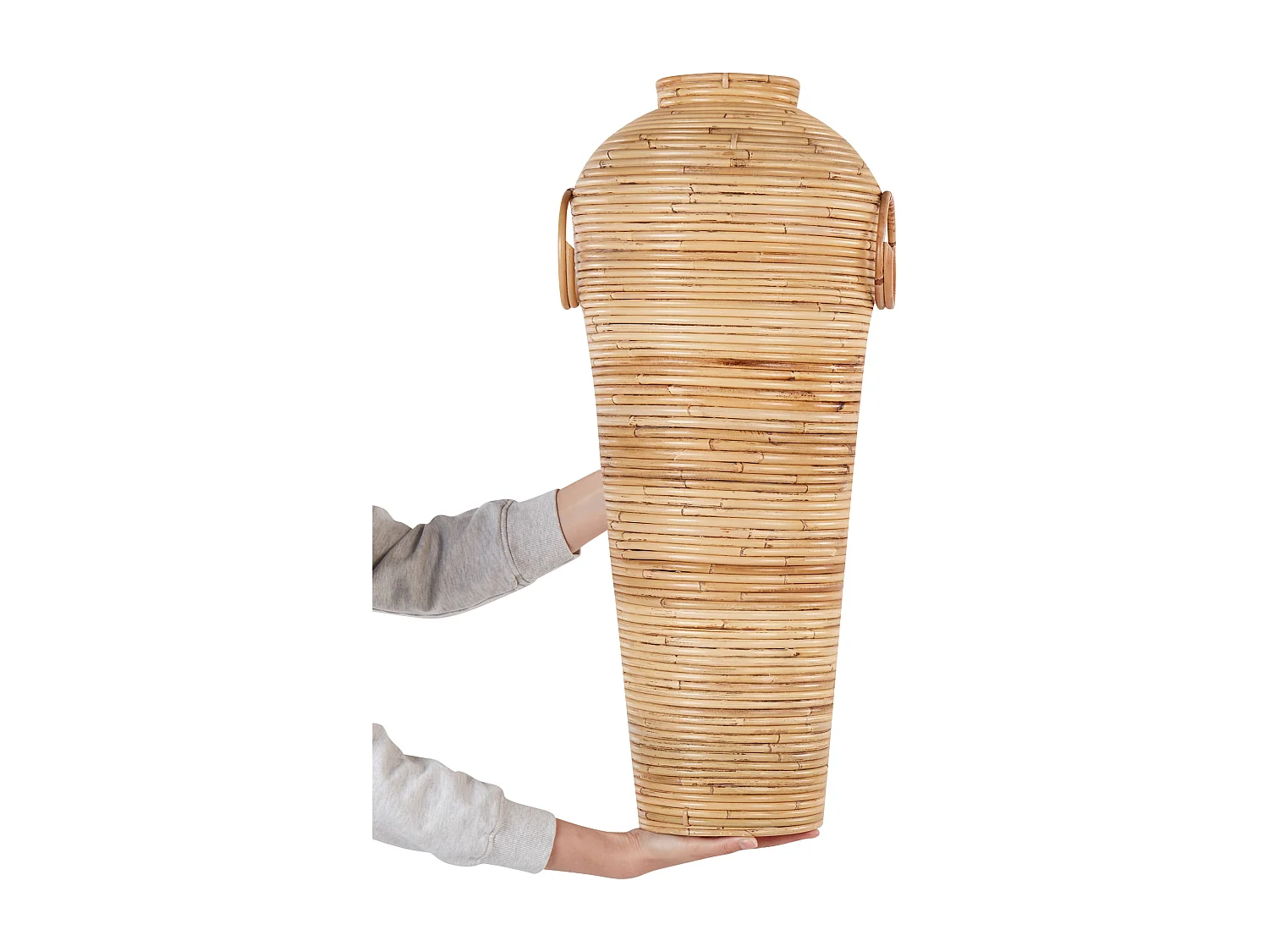 Vase décoratif ELATIA Rotin 70 cm Naturel