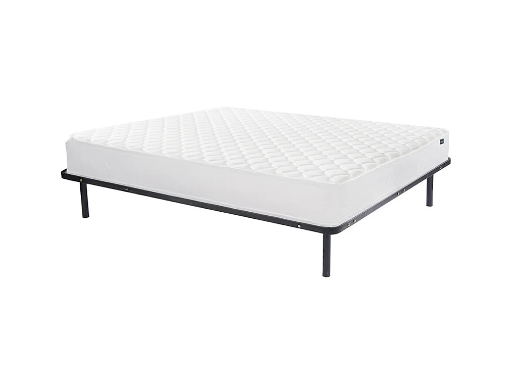 Ensemble 160 x 200 cm cadre à lattes + matelas mémoire de forme ép.15cm - PELOPS de YSMÉE