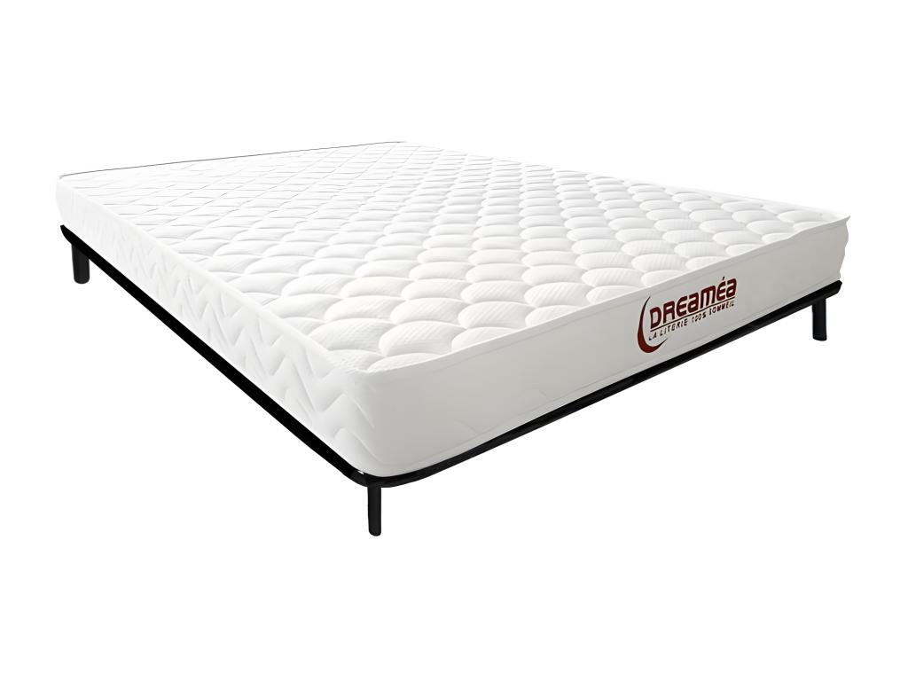 Ensemble 180 x 200 cm cadre à lattes + matelas mémoire de forme ép.15cm - PELOPS de DREAMEA