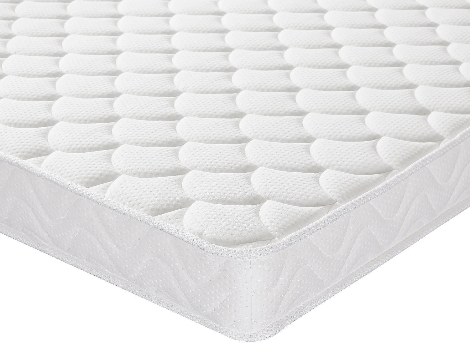 Ensemble 160 x 200 cm sommier coffre naturel clair  + matelas mémoire de forme ép.15cm - PELOPS de YSMÉE