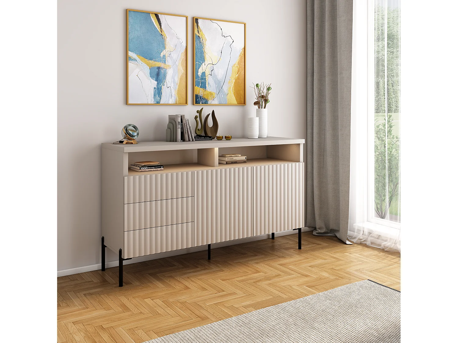 Credenza Zenith SB150 2D3S 150x45x89 Beige