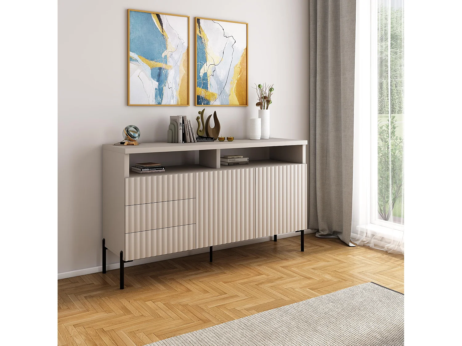 Credenza Zenith SB150 2D3S 150x45x89 Beige