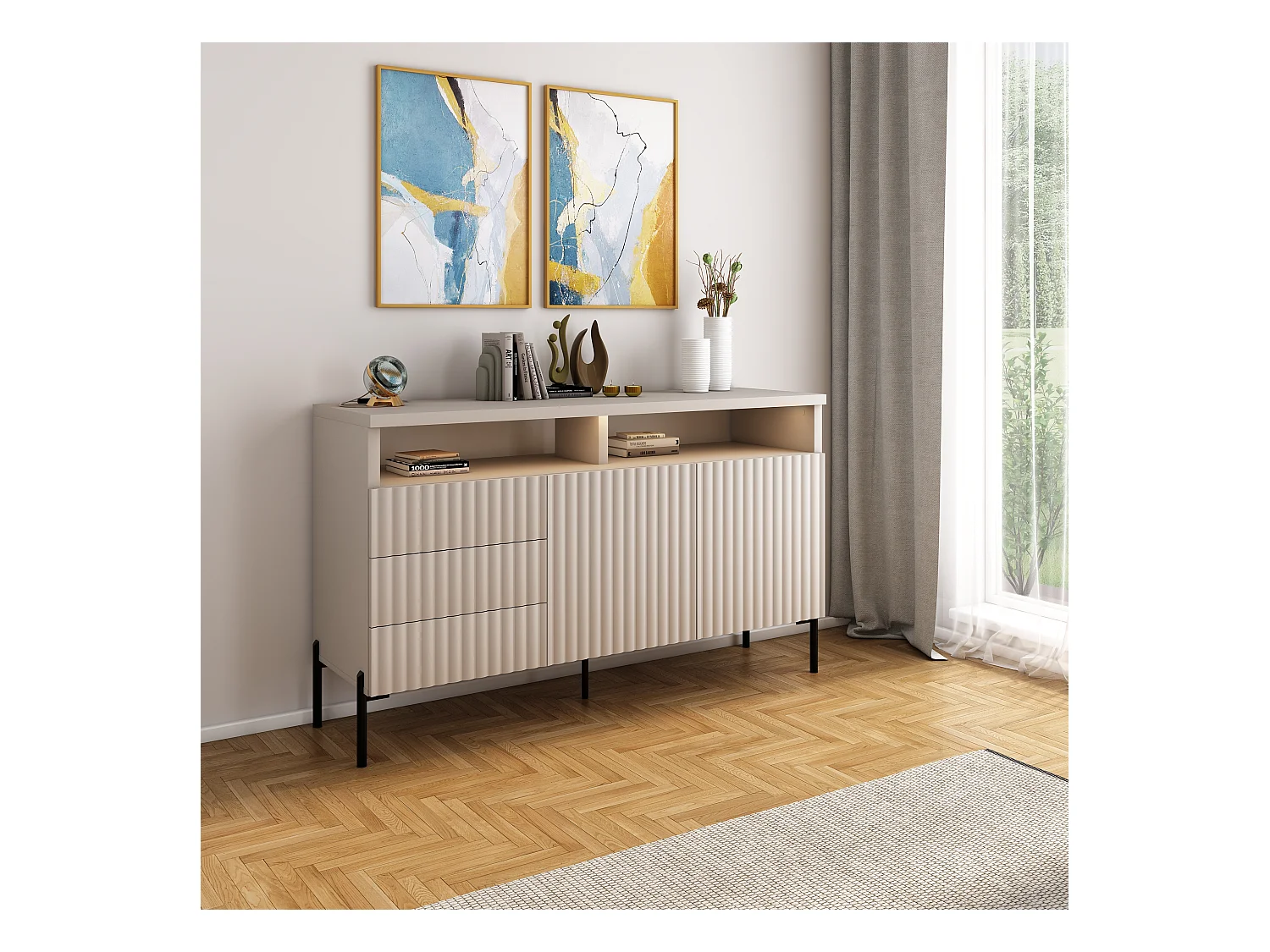 Sideboard Zenith SB150 2D3S 150x45x89 Beige