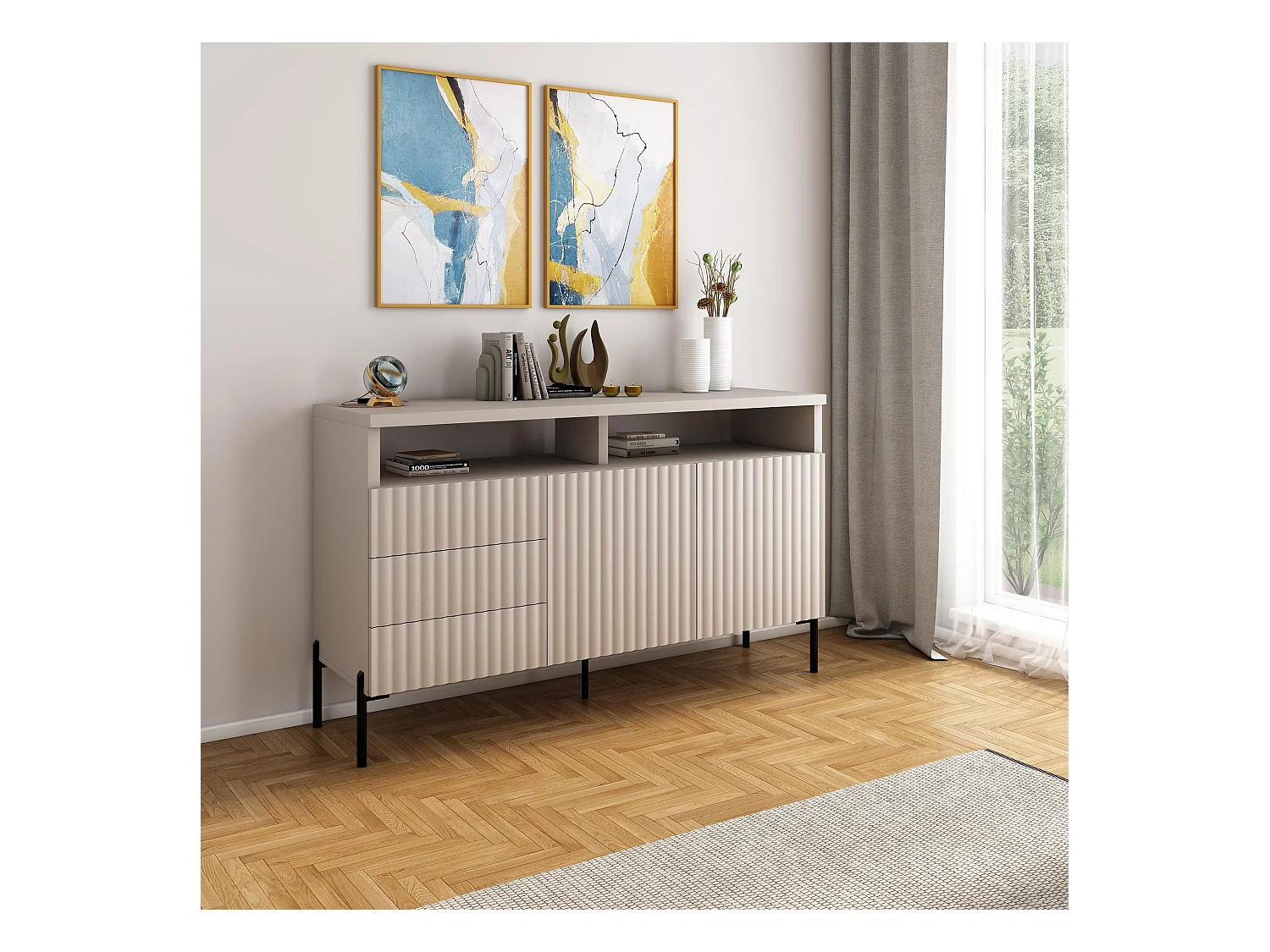 Sideboard Zenith SB150 2D3S 150x45x89 Beige