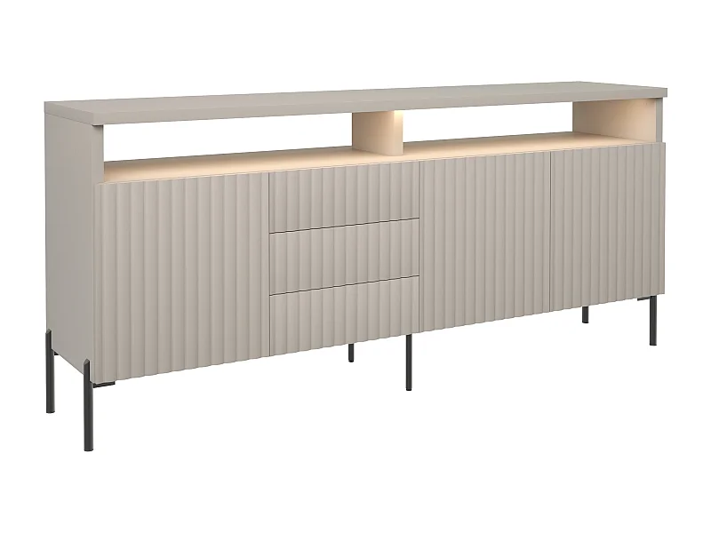 Aparador Zenith SB200 3D3S 200x45x89 Bege