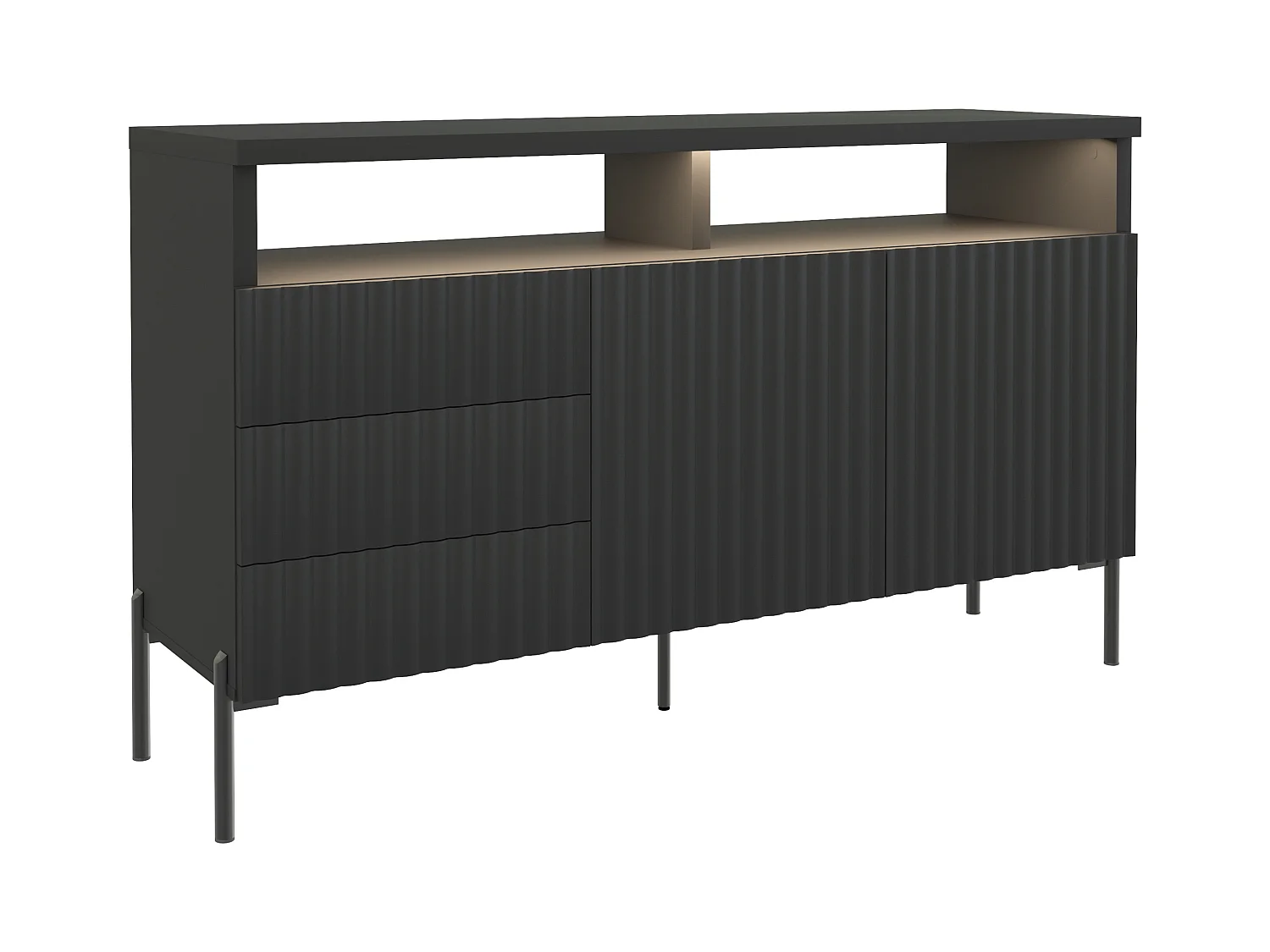 Buffet Zenith SB150 2D3S 150x45x89 Noir