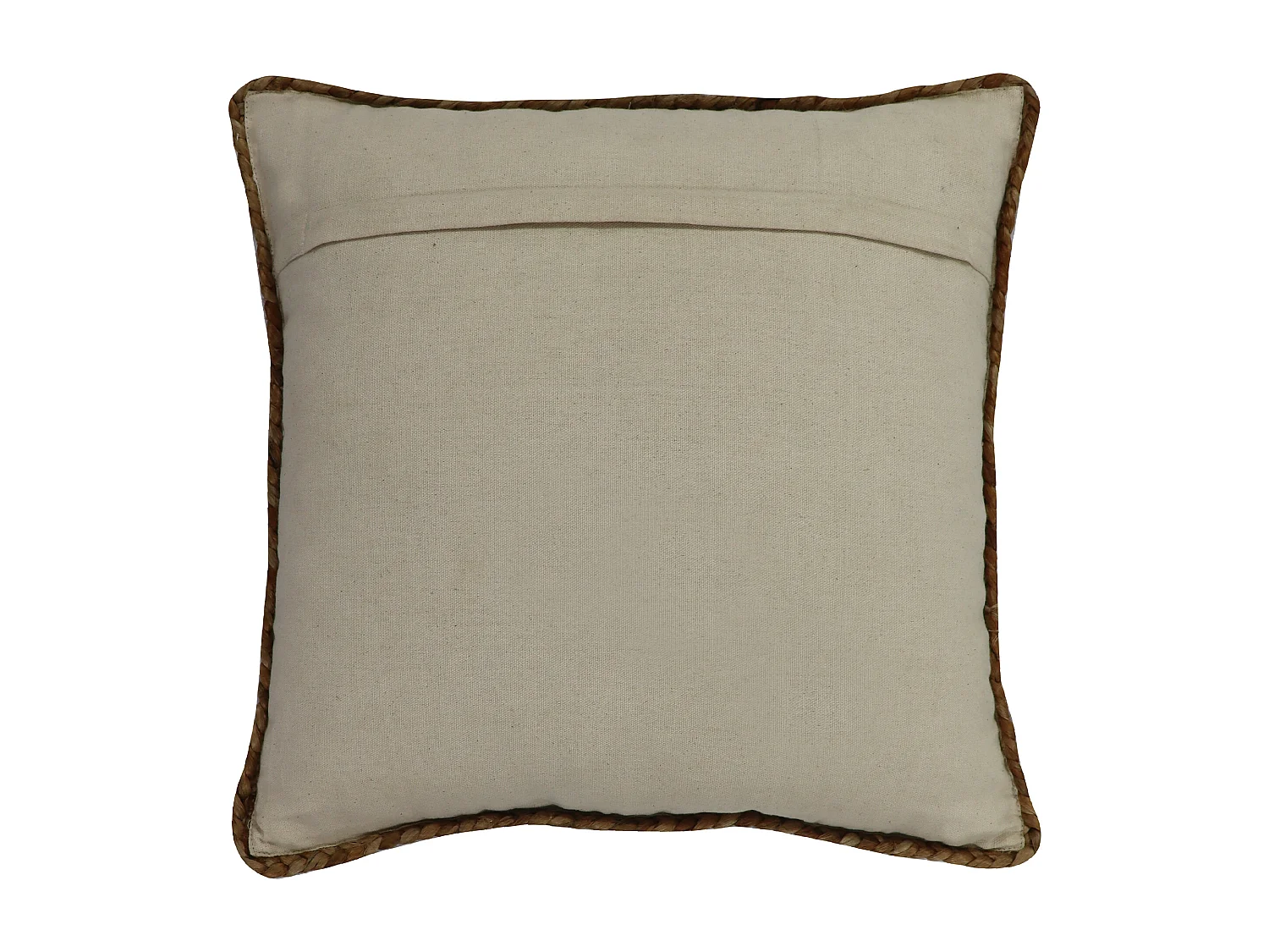 Cuscino intrecciato 100% Juta 60 x 60 cm Naturale  - Lotto di 2 - ZAMBAI