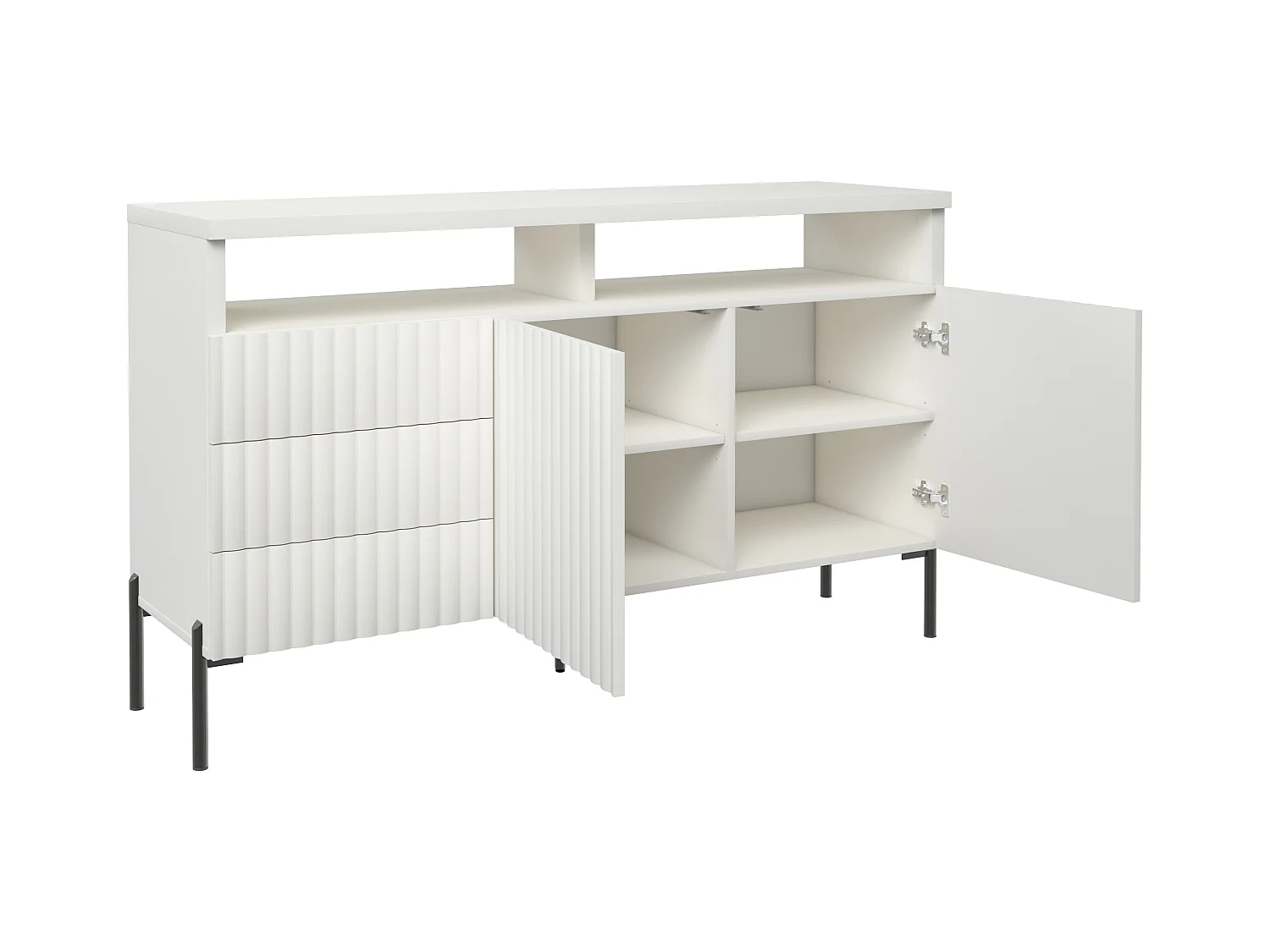 Sideboard Zenith SB150 2D3S 150x45x89 Weiß