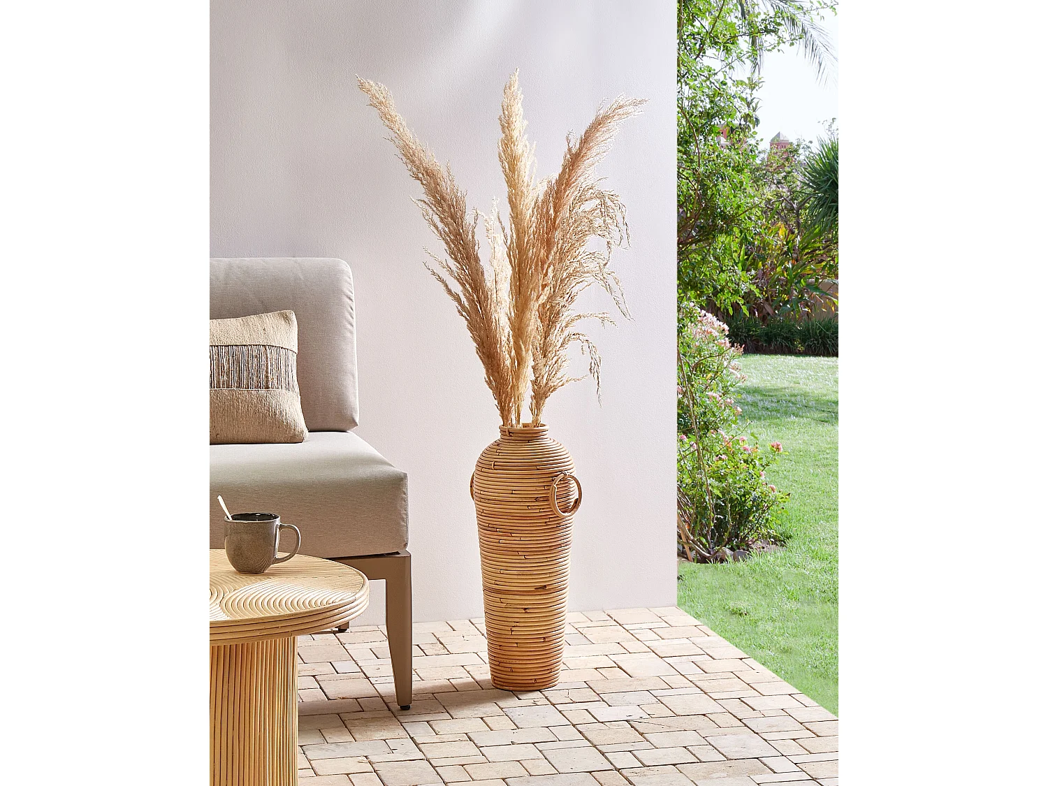 Decovaas ELATIA Rotan 50 cm Natuurlijk