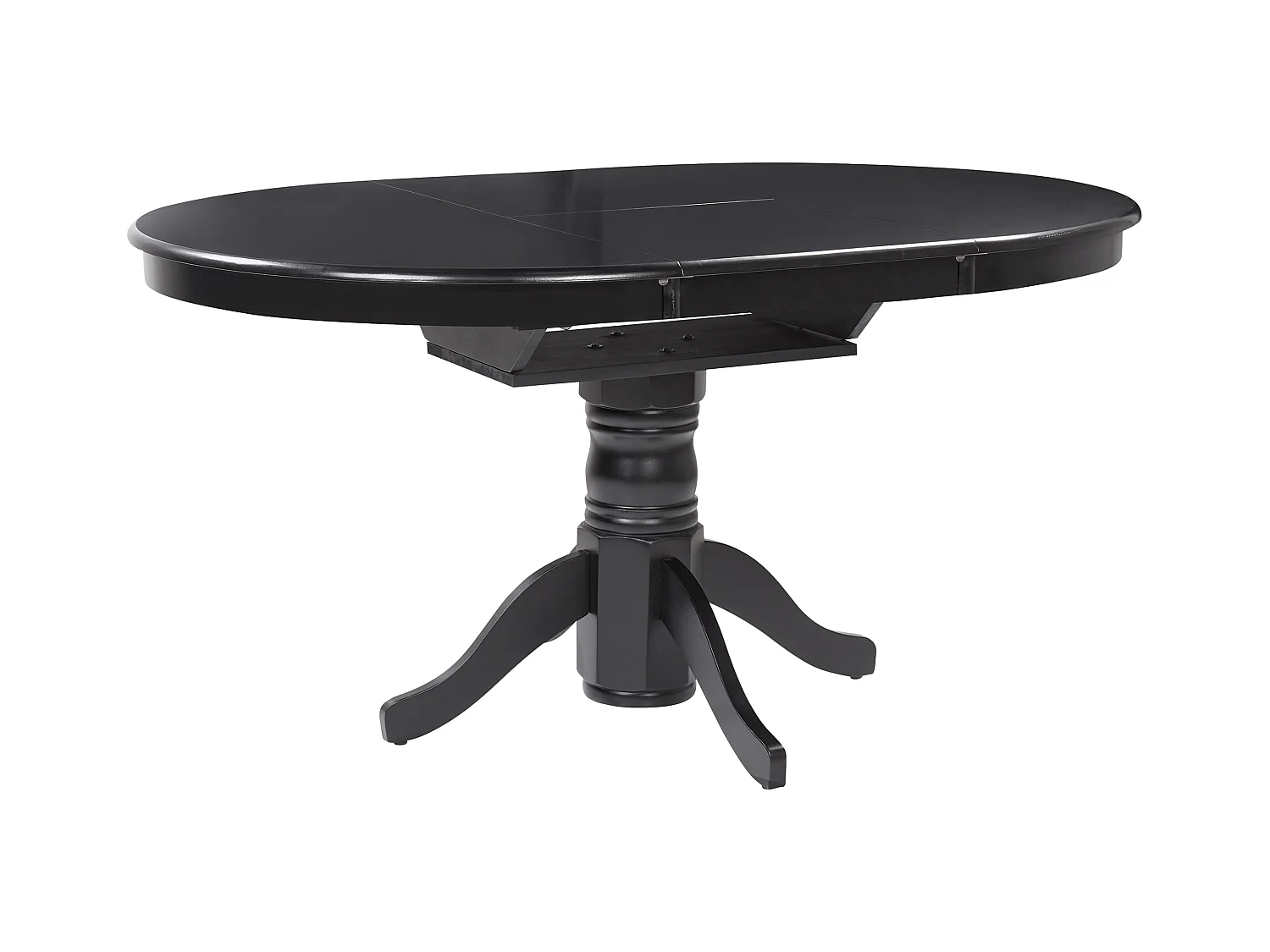 Table de salle à manger extensible AKRON Noir 106/150 cm 106 cm