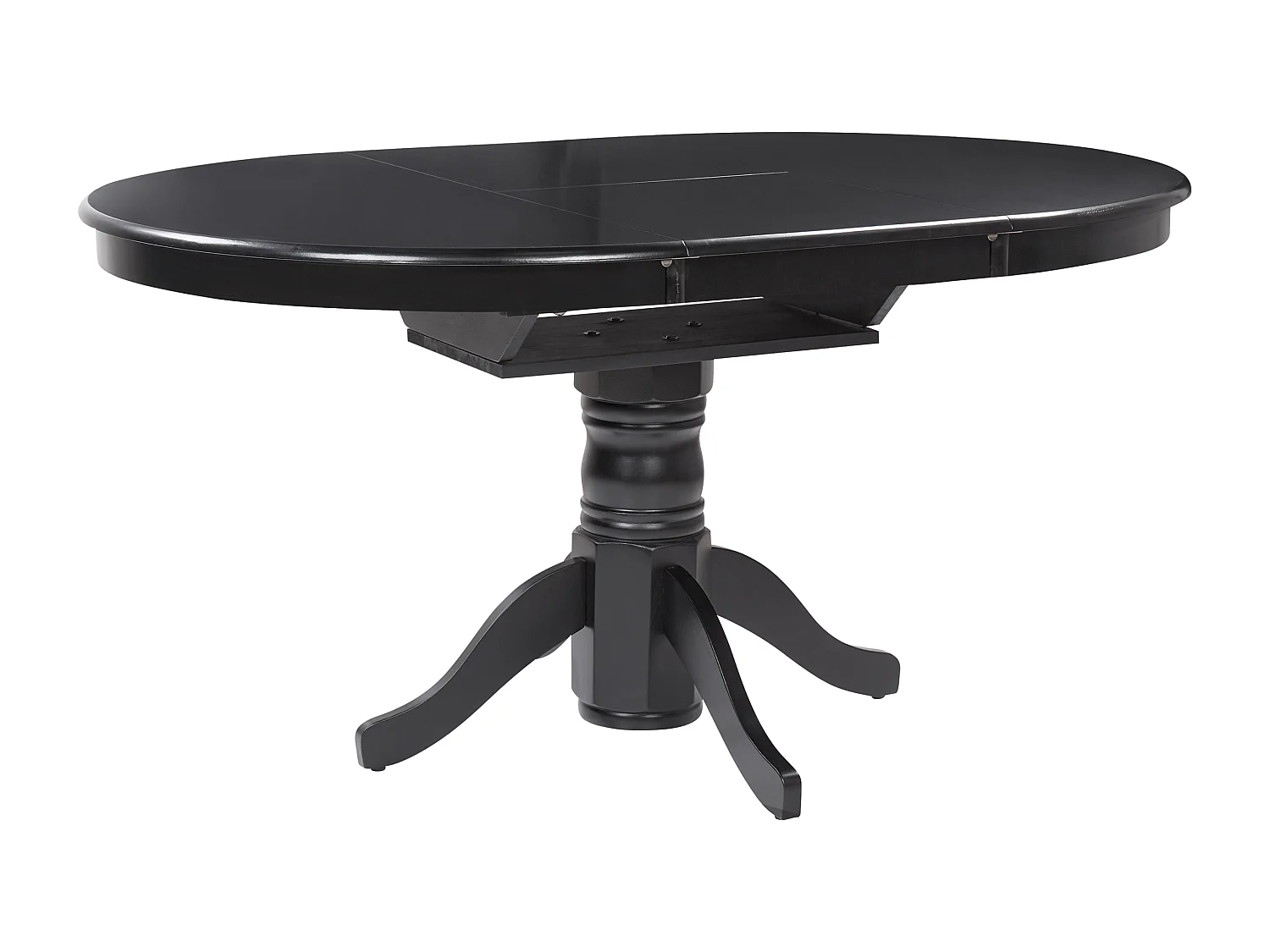 Eettafel uitschuifbaar AKRON Zwart 106/150 cm 106 cm