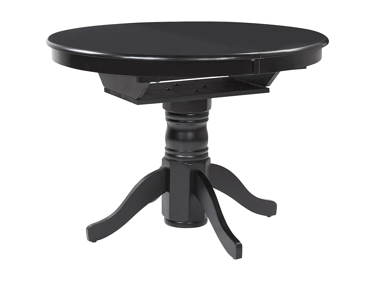 Eettafel uitschuifbaar AKRON Zwart 106/150 cm 106 cm