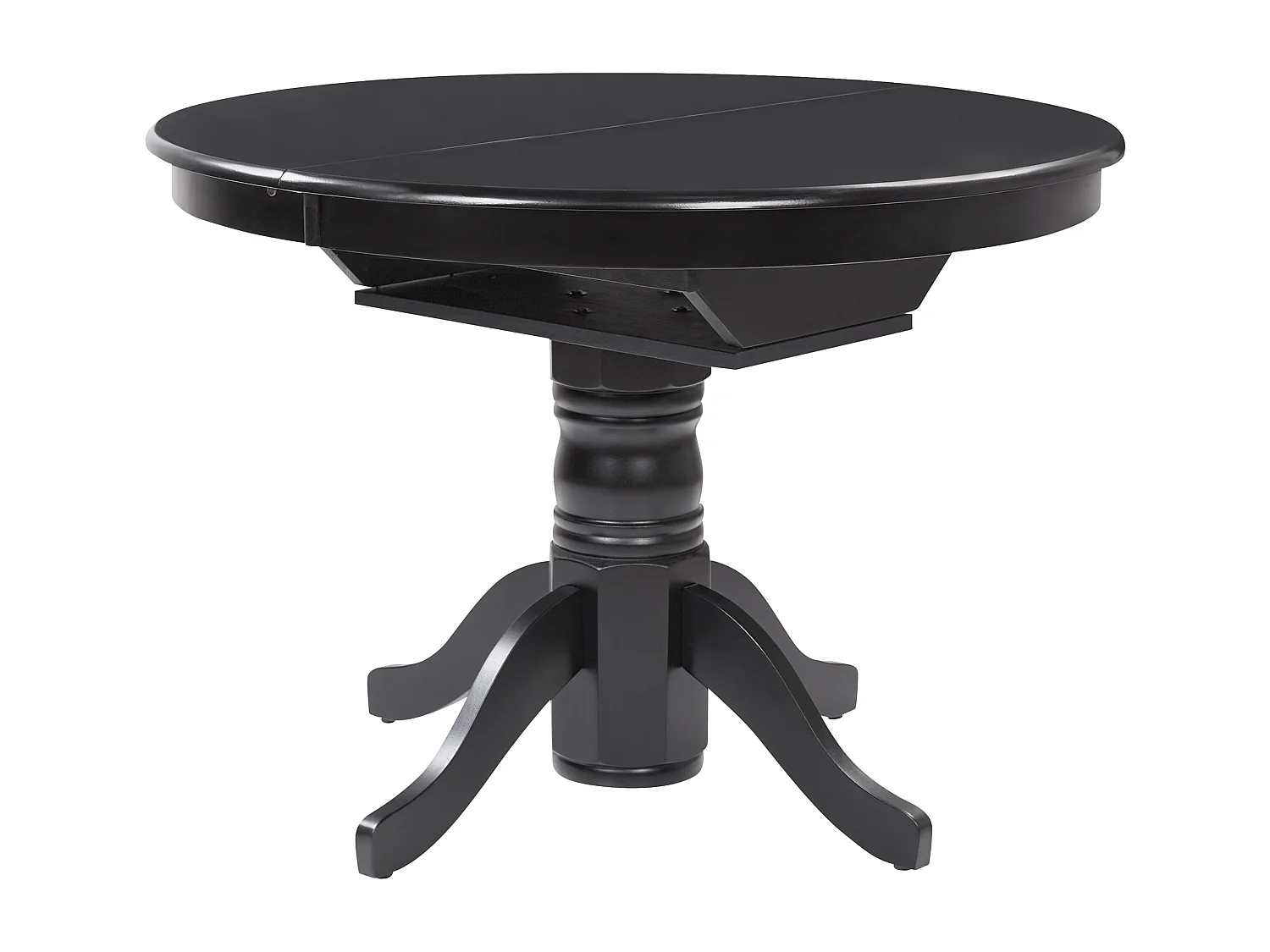 Eettafel uitschuifbaar AKRON Zwart 106/150 cm 106 cm