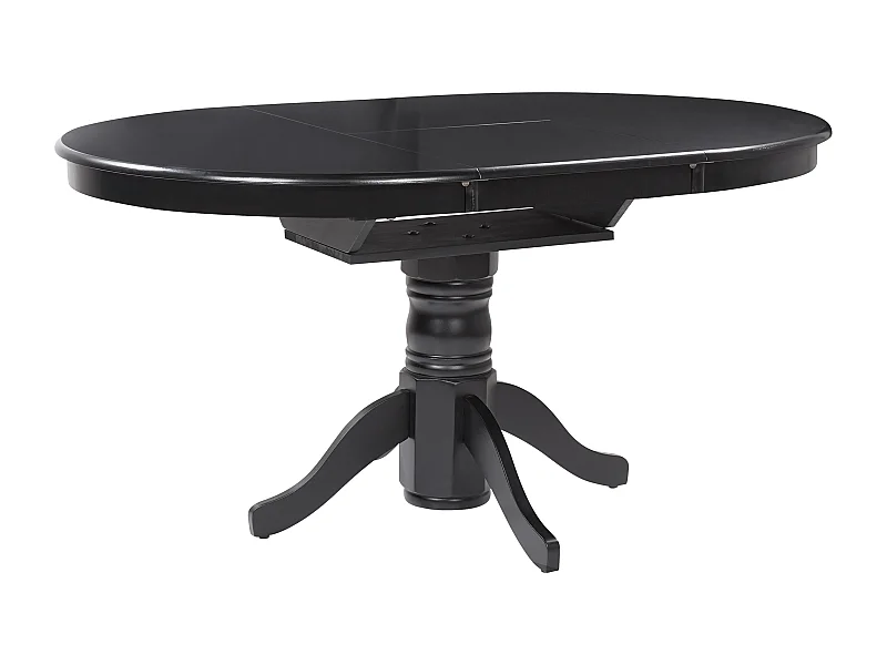 Ausziehbarer Esstisch AKRON Schwarz 106/150 cm 106 cm