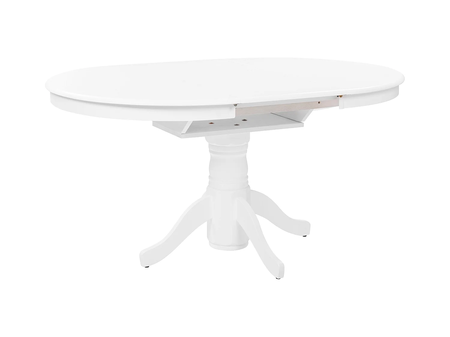 Table de salle à manger extensible AKRON Blanc 106/150 cm 106 cm