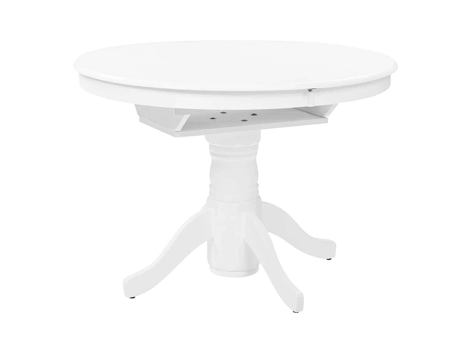 Table de salle à manger extensible AKRON Blanc 106/150 cm 106 cm