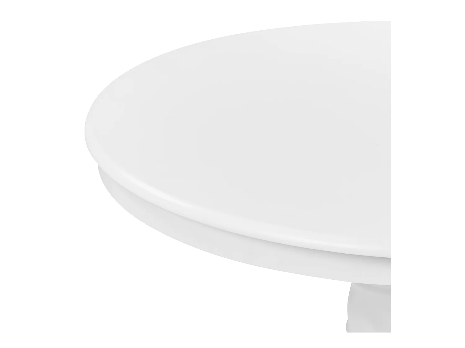 Table de salle à manger extensible AKRON Blanc 106/150 cm 106 cm