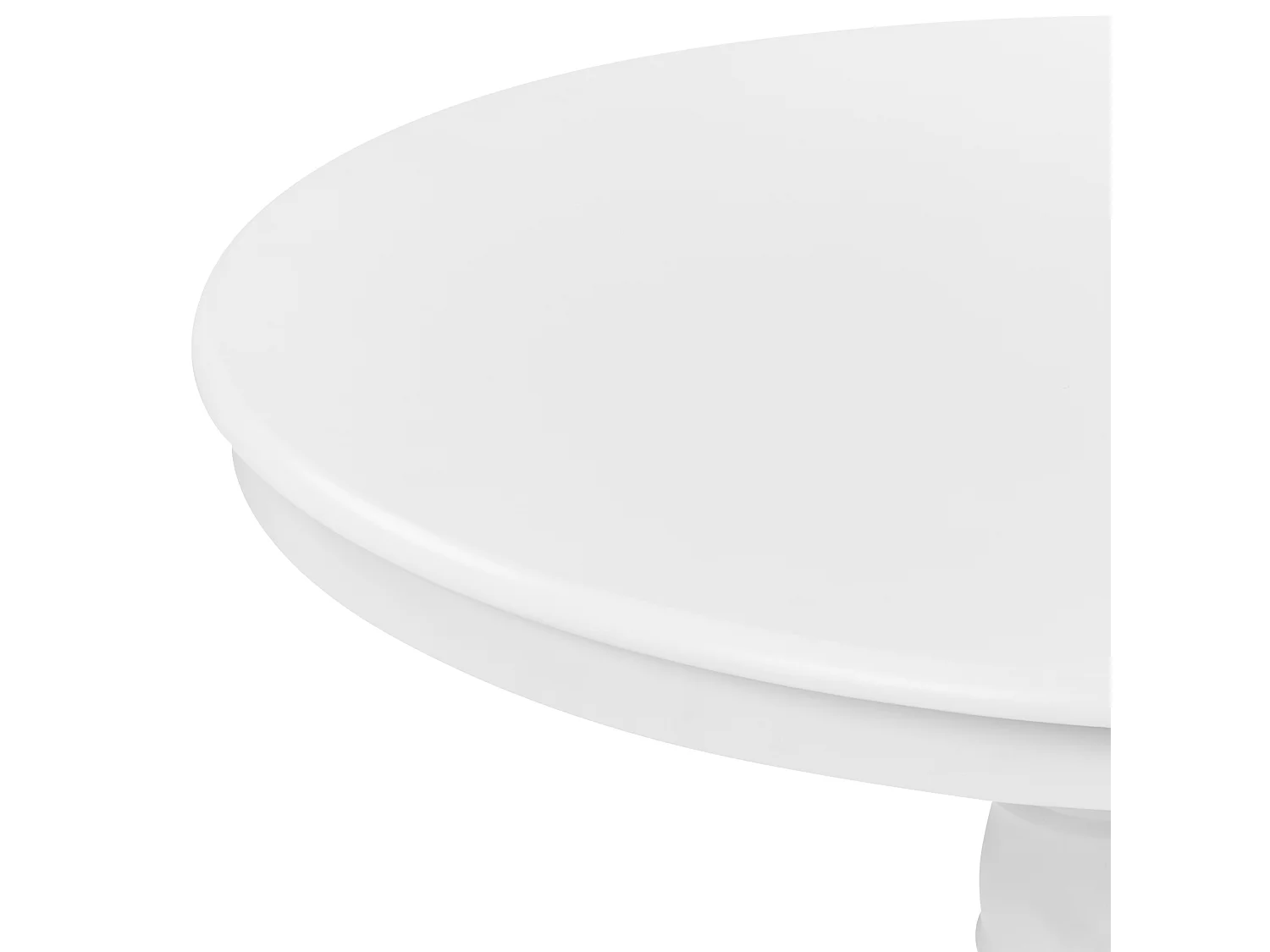 Table de salle à manger extensible AKRON Blanc 106/150 cm 106 cm