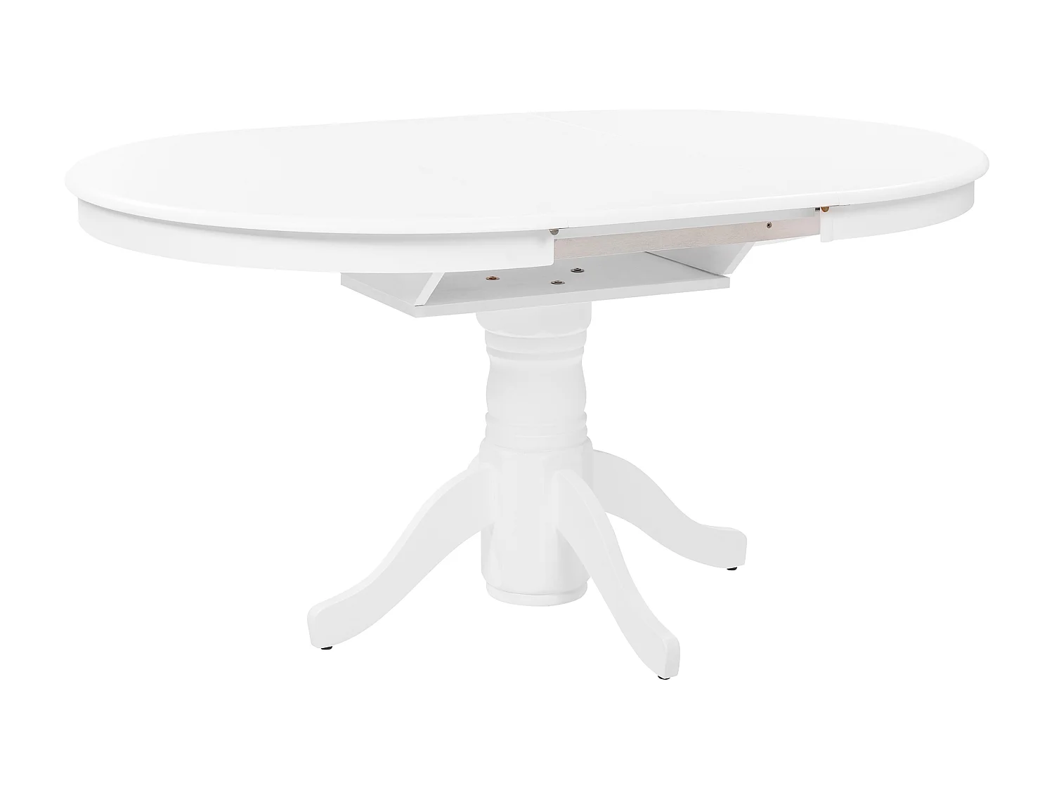 Ausziehbarer Esstisch AKRON Weiss 106/150 cm 106 cm