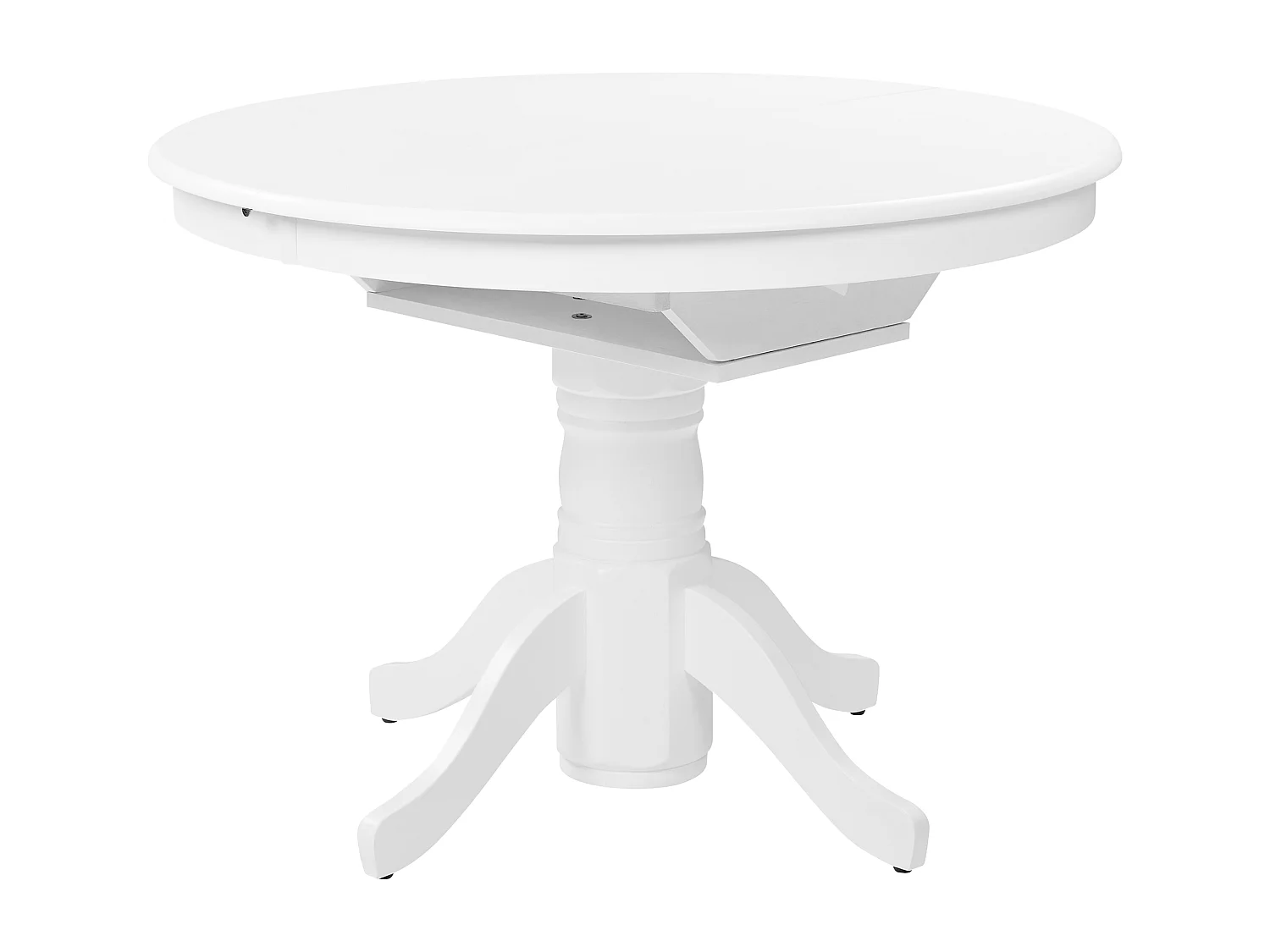 Ausziehbarer Esstisch AKRON Weiss 106/150 cm 106 cm