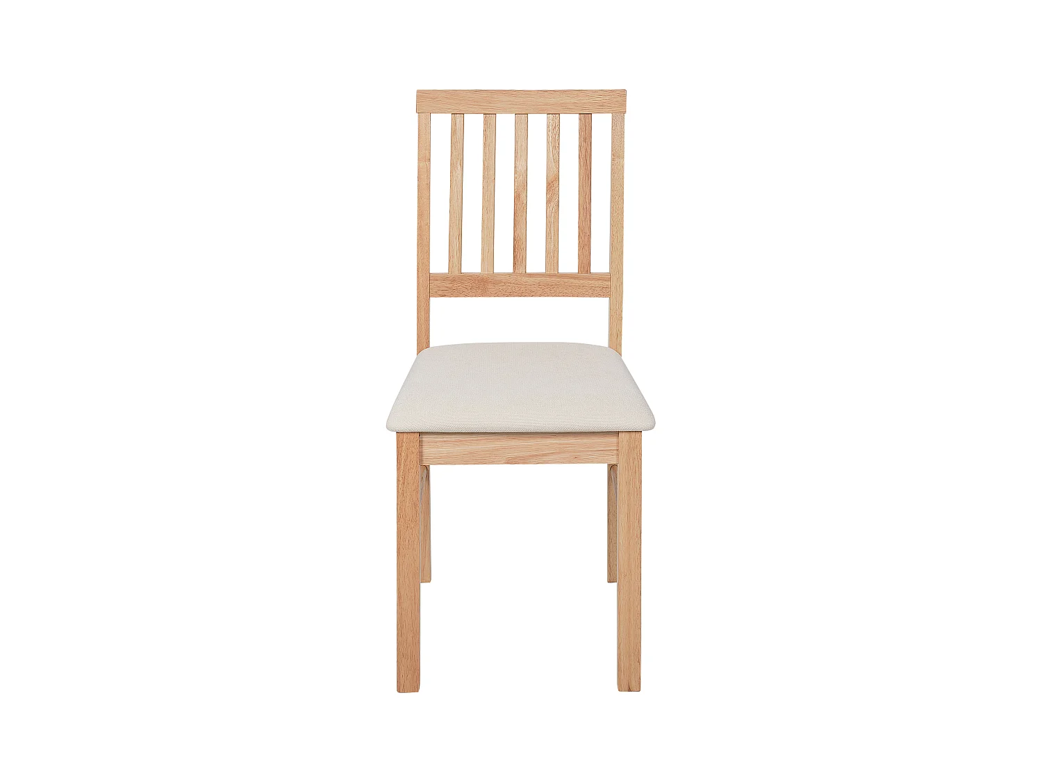 Lot de 2 chaises de salle à manger ORONO Bois Marron clair