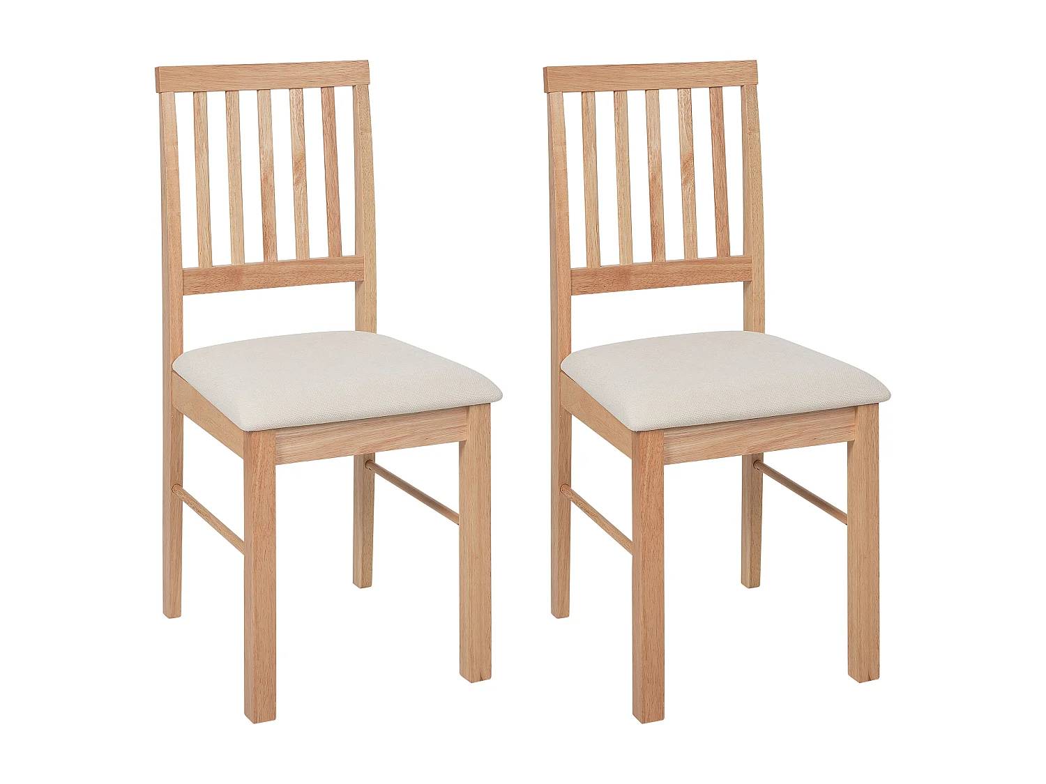 Set di 2 sedie da pranzo ORONO Legno Marrone chiaro