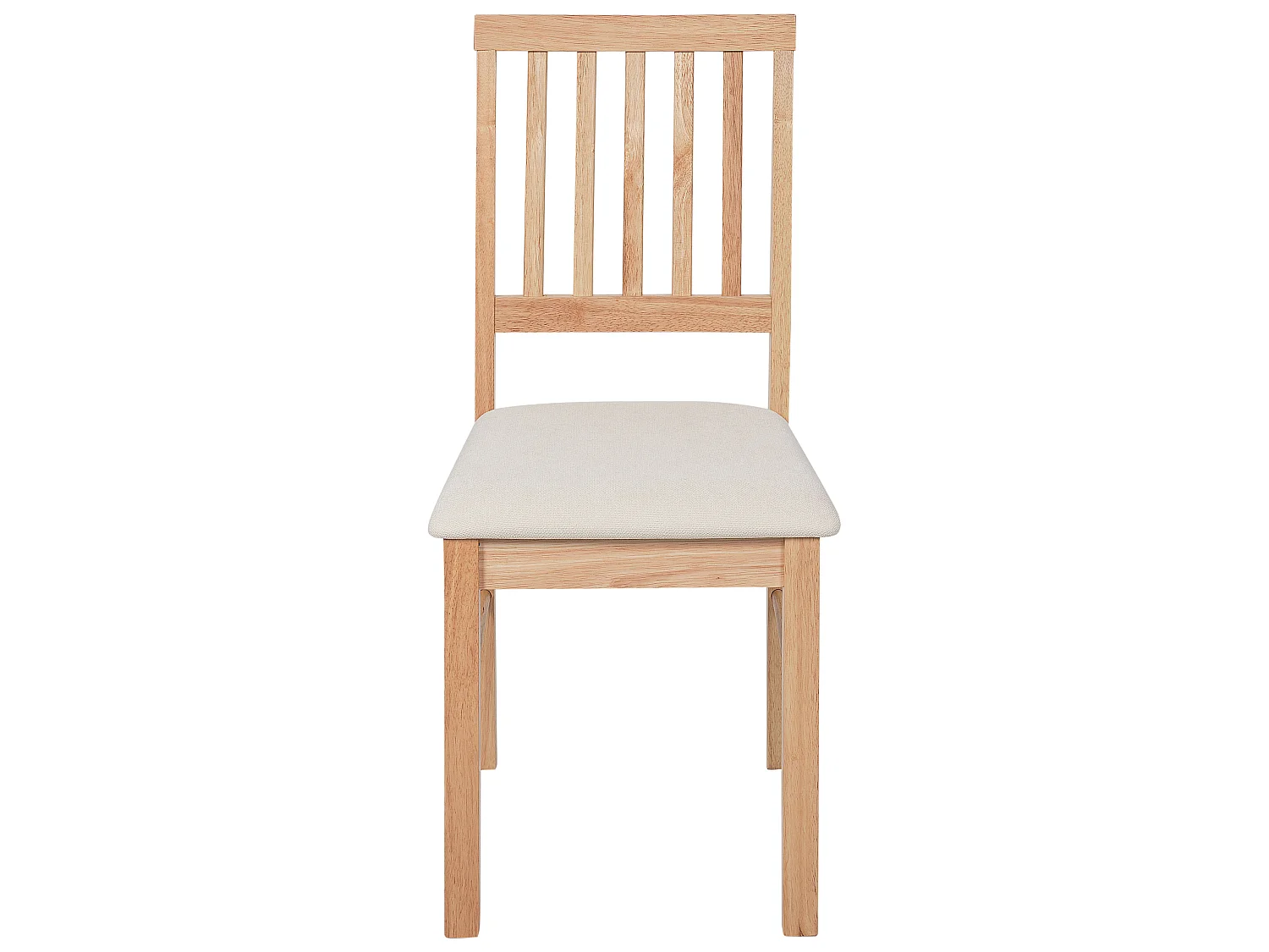 Lot de 2 chaises de salle à manger ORONO Bois Marron clair
