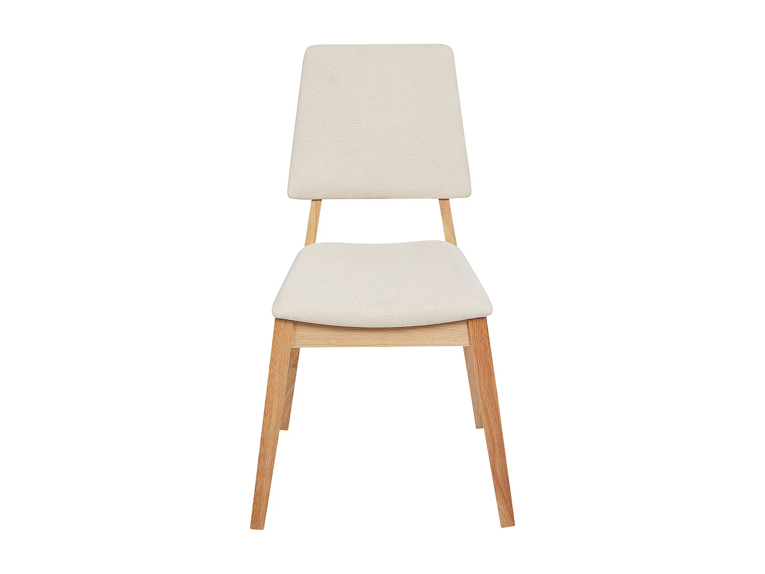 Lot de 2 chaises de salle à manger MERRILL Bois Beige clair