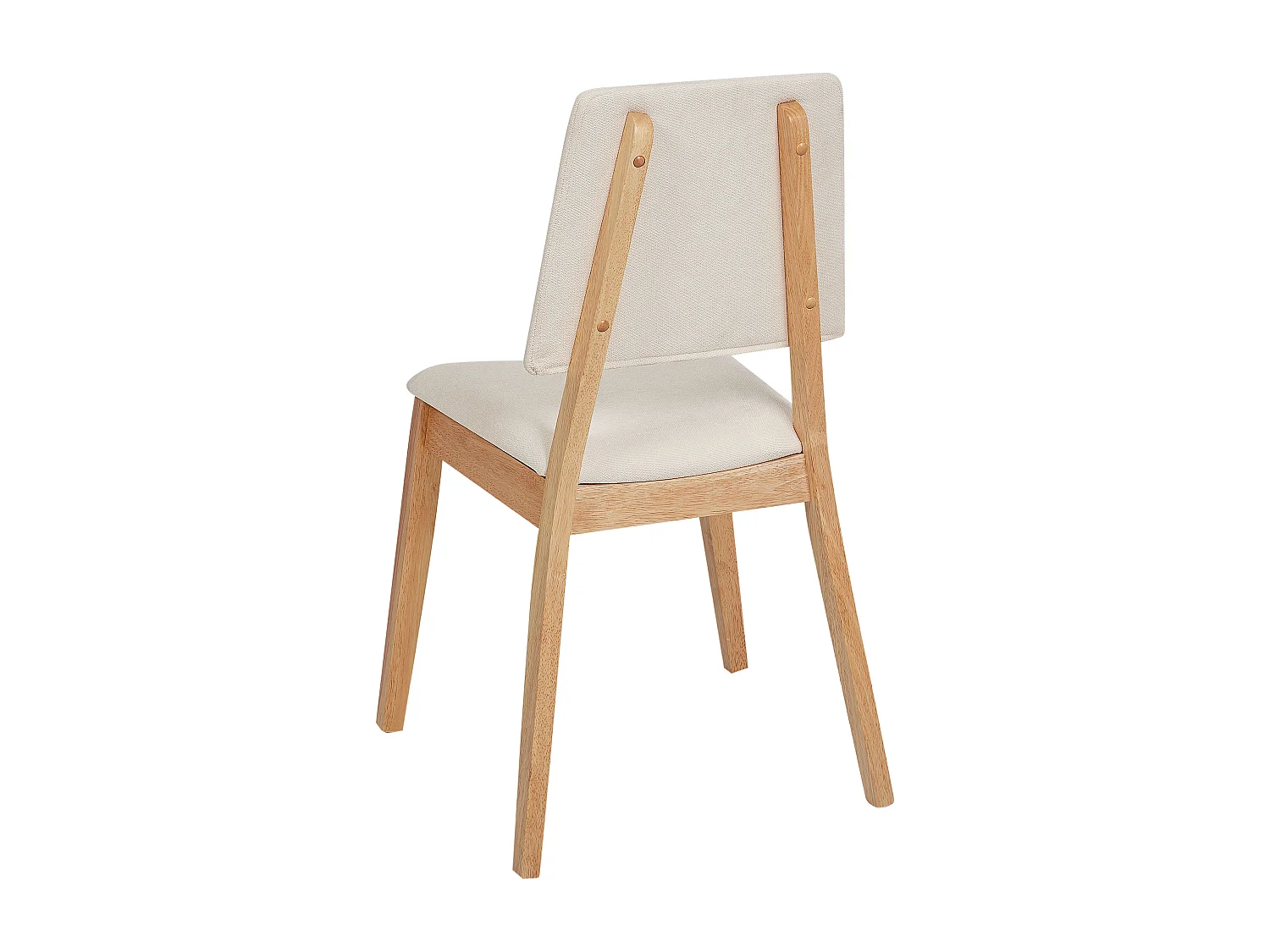 Lot de 2 chaises de salle à manger MERRILL Bois Beige clair