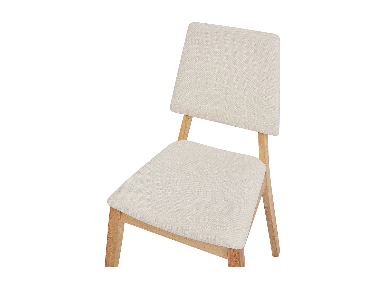 Lot de 2 chaises de salle à manger MERRILL Bois Beige clair