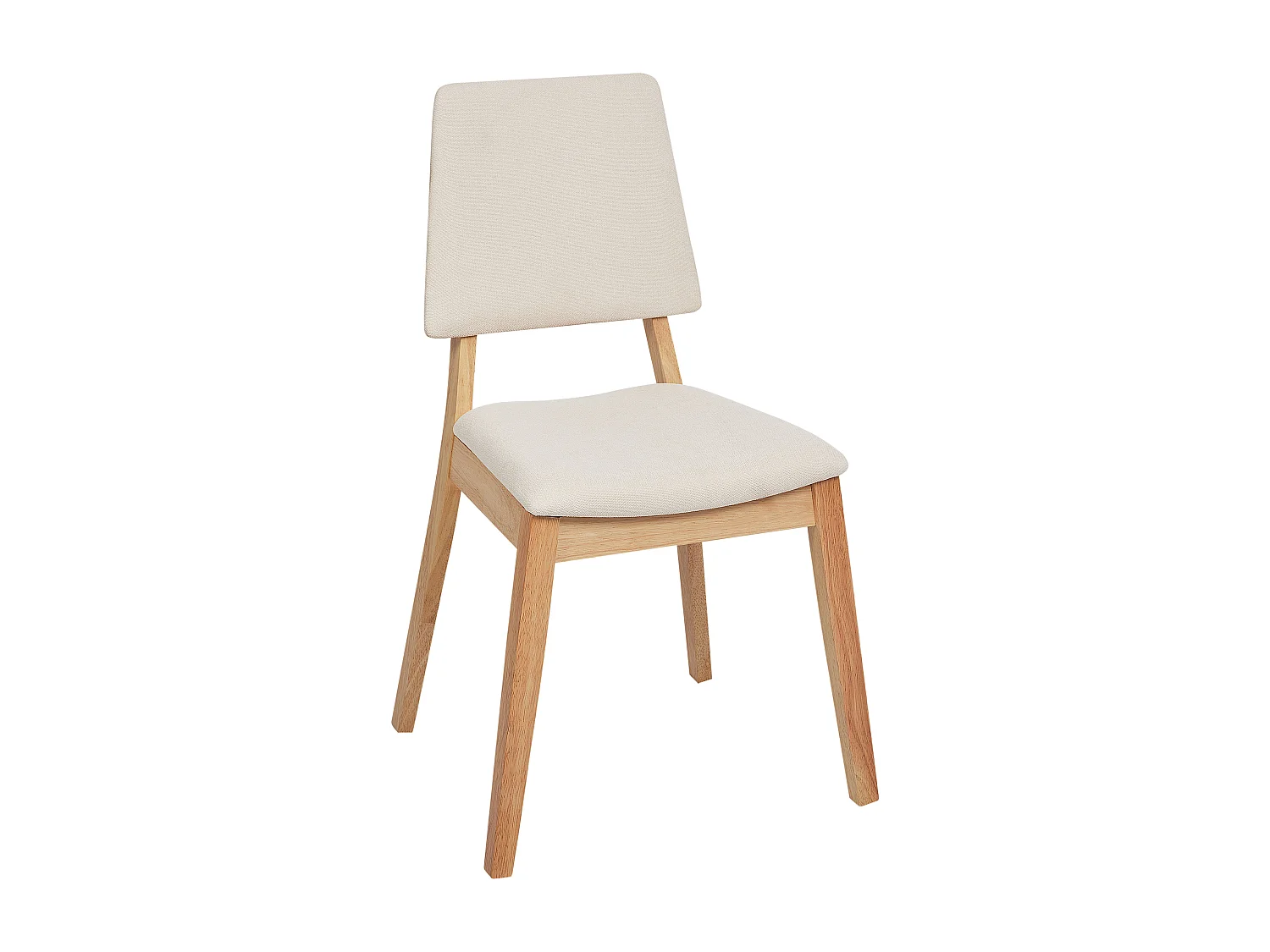 Set van 2 eetkamerstoelen MERRILL Hout Lichtbeige