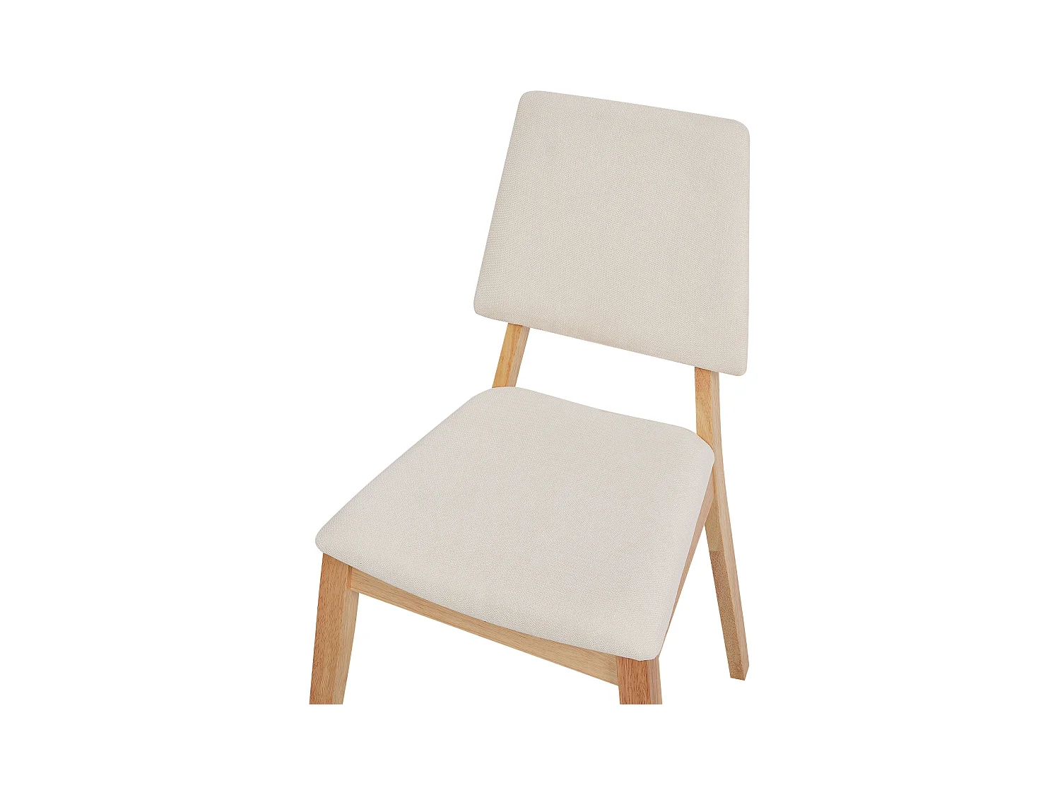 Set van 2 eetkamerstoelen MERRILL Hout Lichtbeige