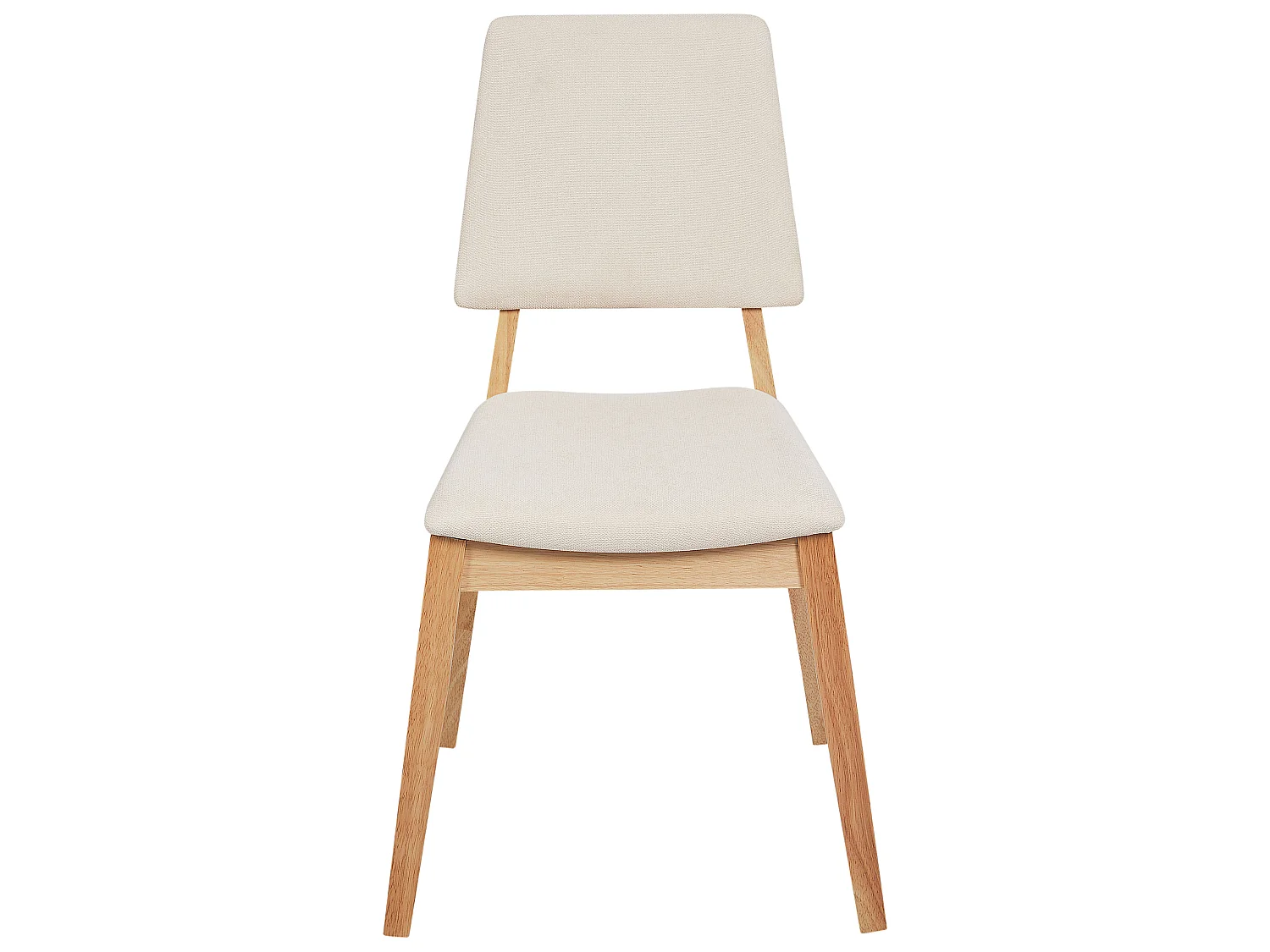 Esszimmerstuhl 2er Set MERRILL Holz Hellbeige