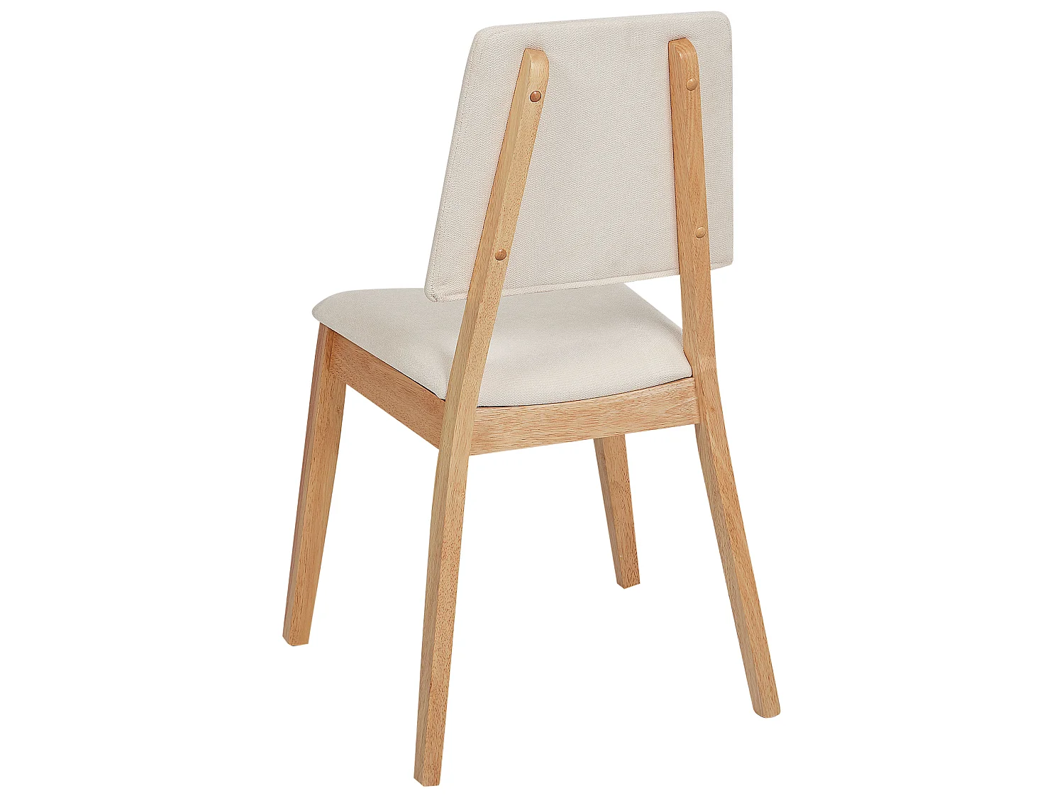 Esszimmerstuhl 2er Set MERRILL Holz Hellbeige