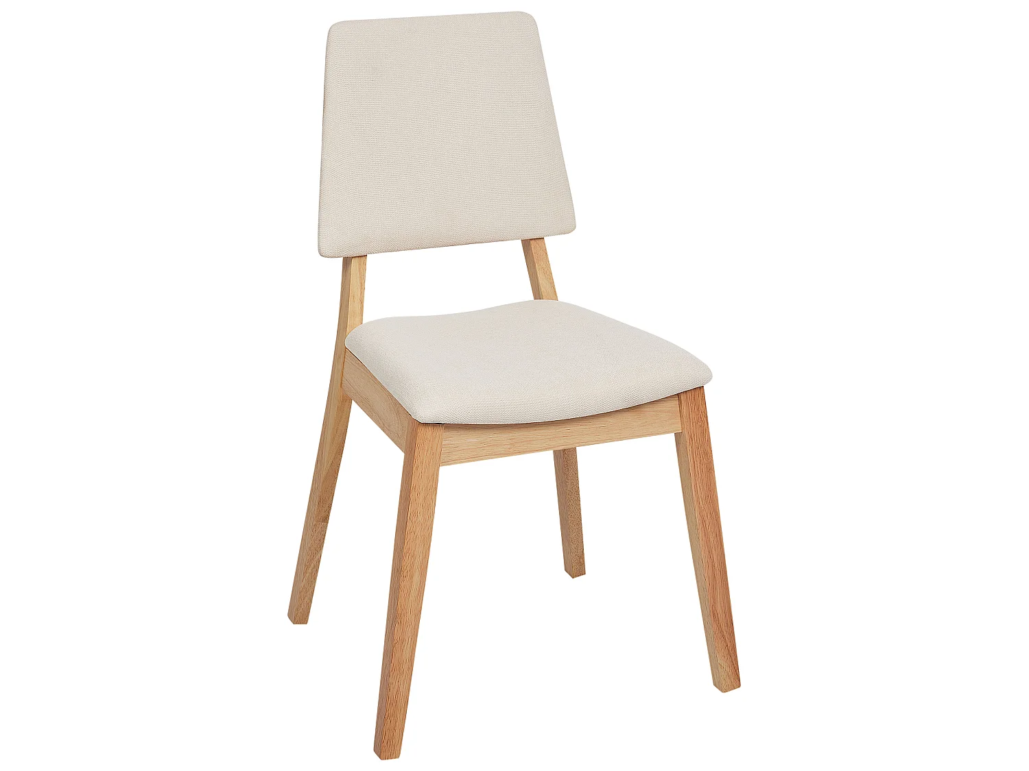 Esszimmerstuhl 2er Set MERRILL Holz Hellbeige