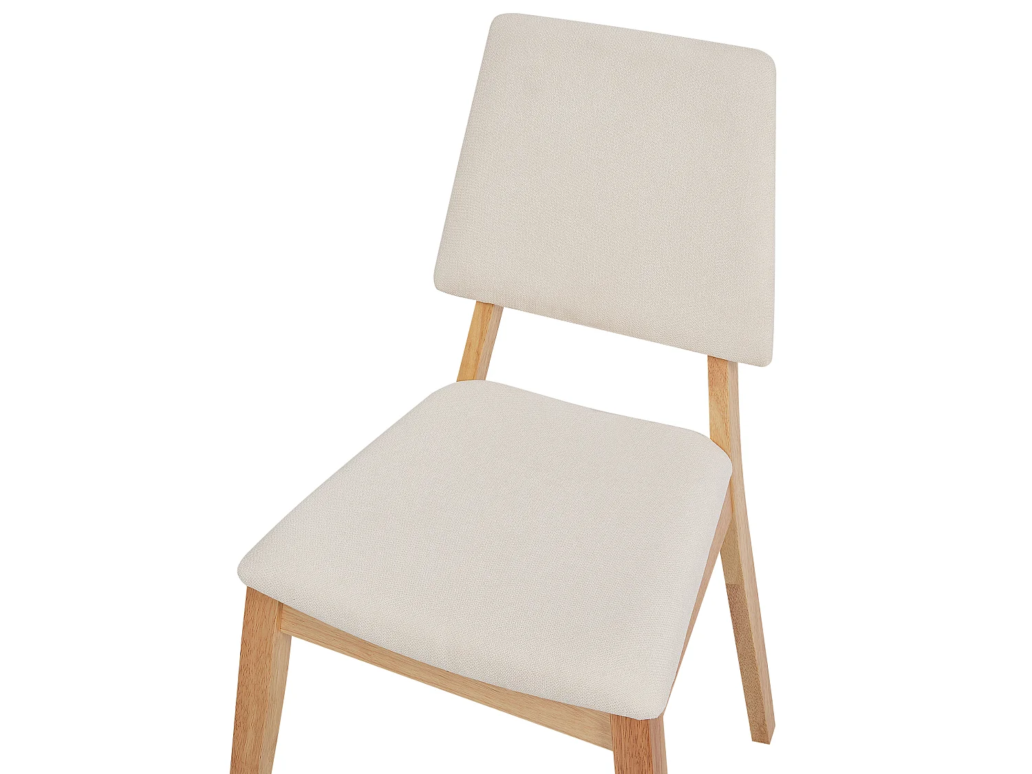 Esszimmerstuhl 2er Set MERRILL Holz Hellbeige