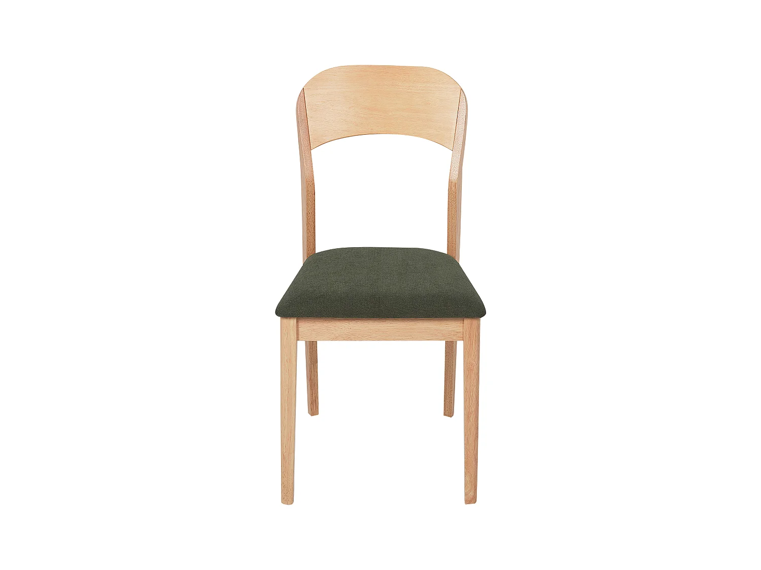 Conjunto de 2 sillas de comedor ALVIN Madera Madera clara