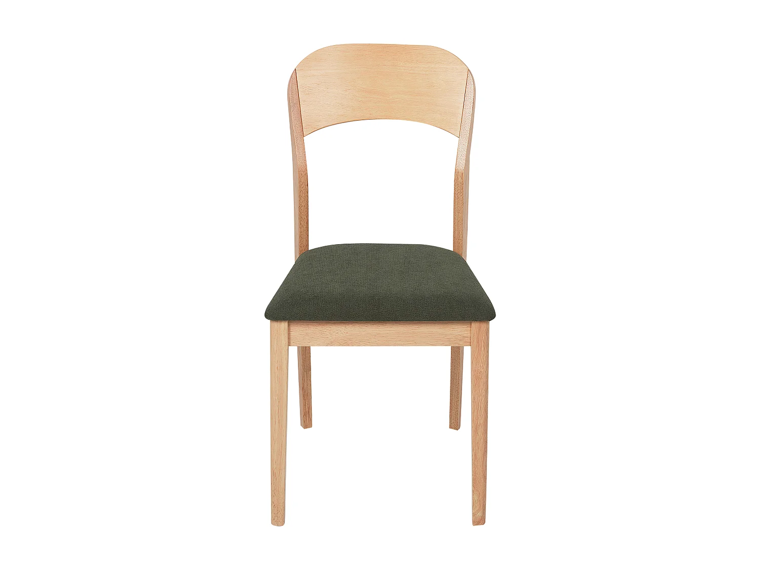 Set van 2 eetkamerstoelen ALVIN Hout Lichtbruin