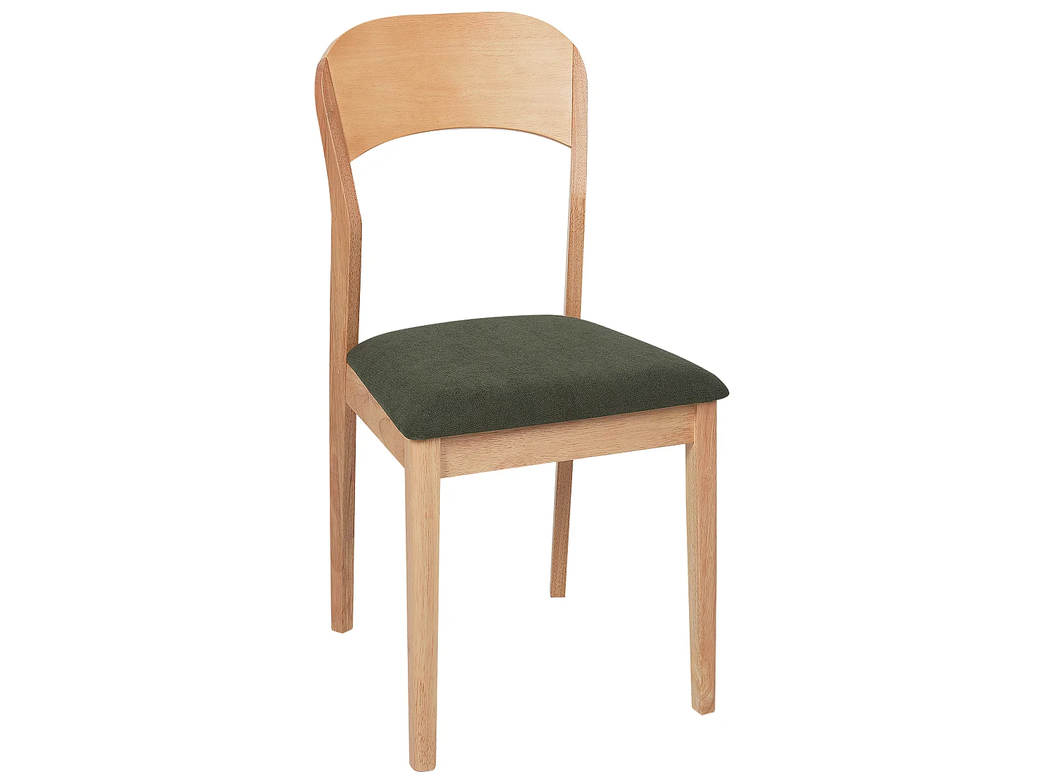 Lot de 2 chaises de salle à manger ALVIN Bois Marron clair